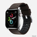 Nomad - Active Strap Pro - Apple Watch Ultra/44/42/45mm/Ultra - Brown - Silver Hardware - Macfixit Australia