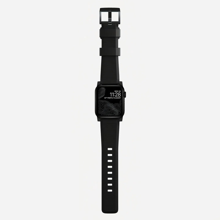 Nomad - Rugged Strap for Apple Watch 42/44/45mm/Ultra - Black hardware - Macfixit Australia