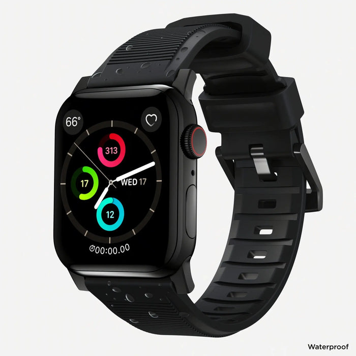 Nomad - Rugged Strap for Apple Watch 42/44/45mm/Ultra - Black hardware - Macfixit Australia