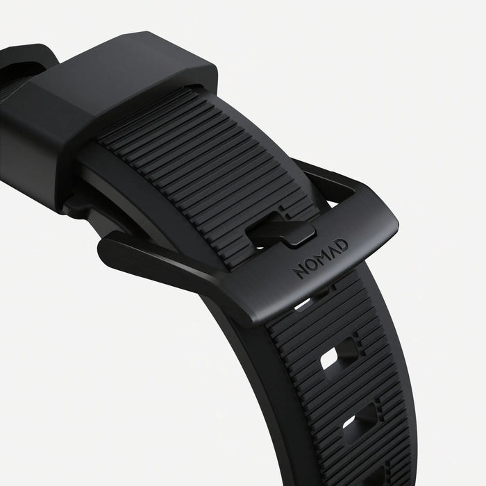 Nomad - Rugged Strap for Apple Watch 42/44/45mm/Ultra - Black hardware - Macfixit Australia