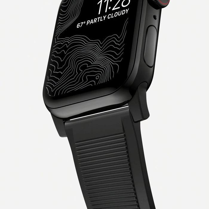 Nomad - Rugged Strap for Apple Watch 42/44/45mm/Ultra - Black hardware - Macfixit Australia