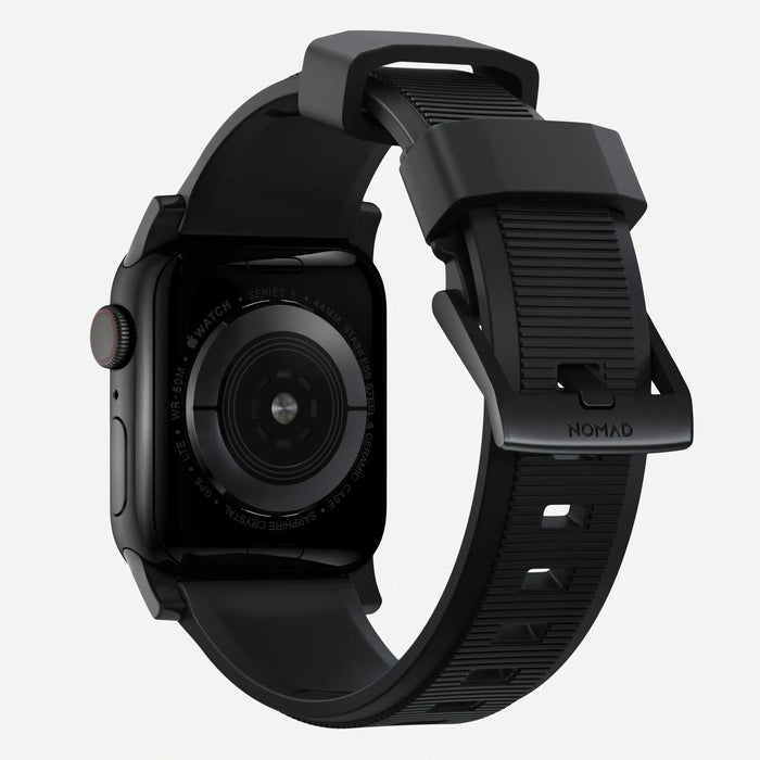 Nomad - Rugged Strap for Apple Watch 42/44/45mm/Ultra - Black hardware - Macfixit Australia