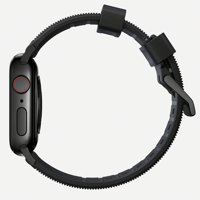 Nomad - Rugged Strap for Apple Watch 42/44/45mm/Ultra - Black hardware - Macfixit Australia