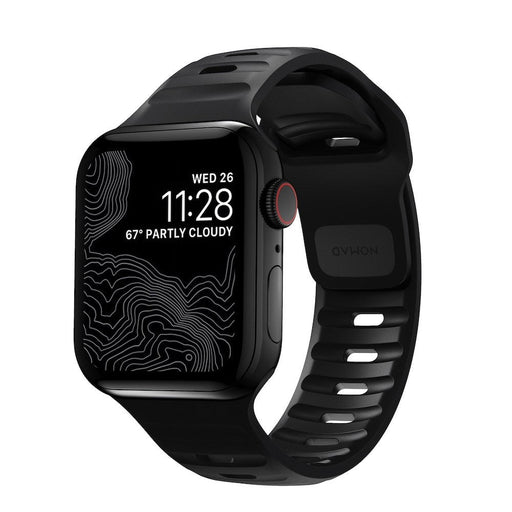 Nomad - Sport Strap for Apple Watch 42/44/45mm/Ultra - Black - Macfixit Australia