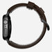 Nomad - Traditional Strap for Apple Watch 42 - 44mm - Rustic Brown - Black Hardware - Macfixit Australia