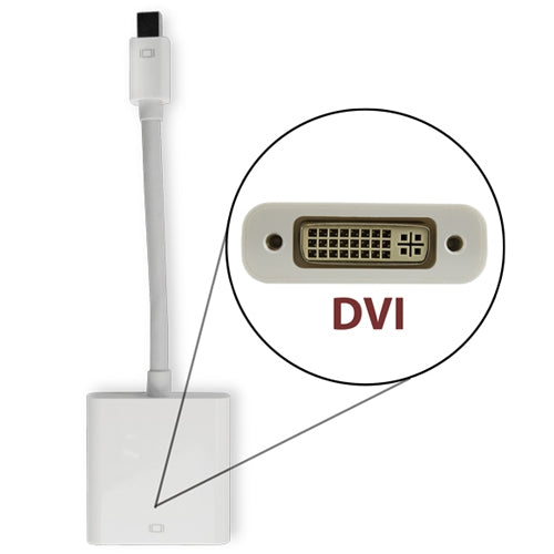 NewerTech Mini DisplayPort & Thunderbolt to DVI Video Adapter. Premium Quality, Matches Apple White