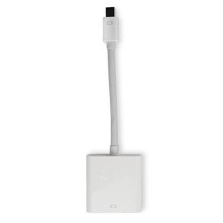 NewerTech Mini DisplayPort & Thunderbolt to DVI Video Adapter. Premium Quality, Matches Apple White