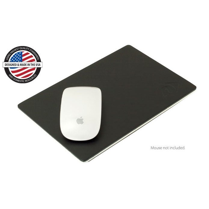 NewerTech NuPad Executive 6" x 9" Leather & Aluminum mouse pad.