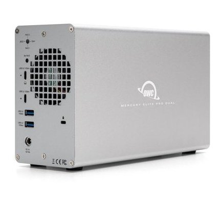 OWC Mercury Elite Pro Dual RAID Storage Enclosure with USB 10Gb-s + 3-Port Hub
