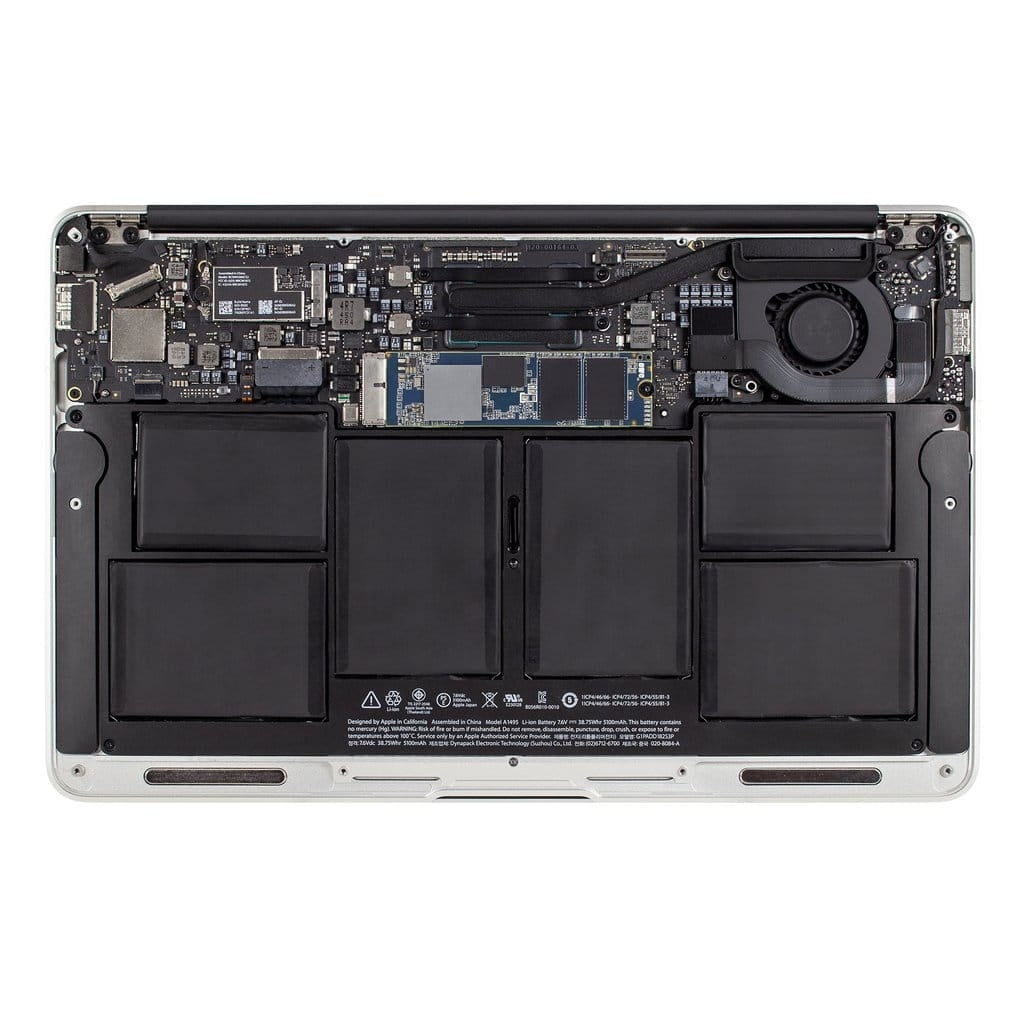 13 inch MacBook Air A1466 Early 2014 Disassembly SSD Upgrade M.2
