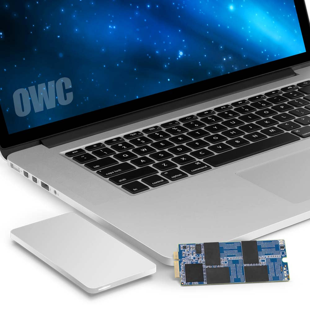 500GB OWC Aura 6G SSD + Envoy Upgrade Kit for 2012-13 MacBook Pro with Retina display