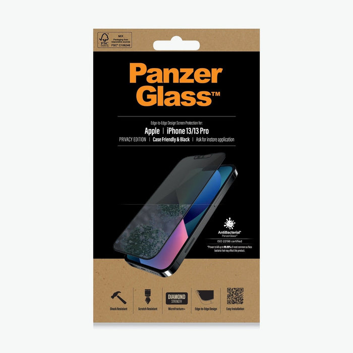 PanzerGlass iPhone 13-13 Pro - CaseFriendly Privacy