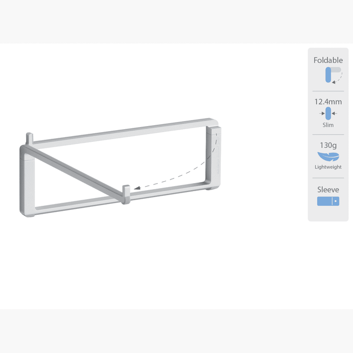 Rain Design mBar Pro foldable stand for MacBook - Silver - Macfixit Australia