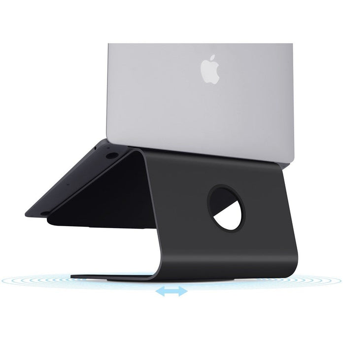 Rain Design mStand360 Laptop Stand with Swivel Base - Black - Macfixit Australia
