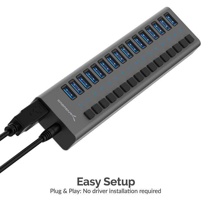 Sabrent 16 - Port USB 3.0 Hub and Charger - Macfixit Australia