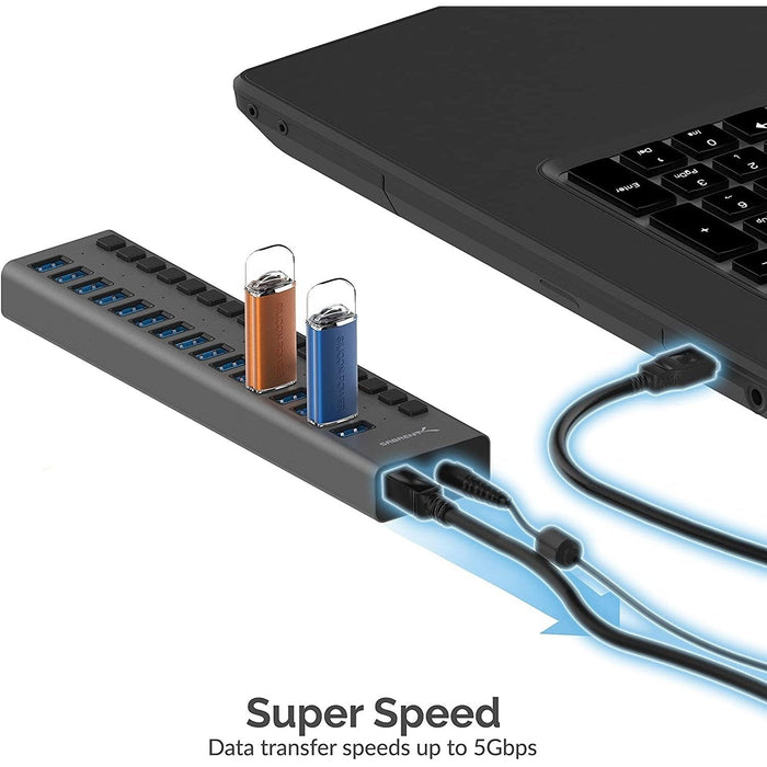 Sabrent 16 - Port USB 3.0 Hub and Charger - Macfixit Australia