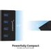 Sabrent 4 - Port Aluminum USB 3.0 Hub - Black - Macfixit Australia