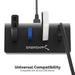 Sabrent 4 - Port Aluminum USB 3.0 Hub - Black - Macfixit Australia