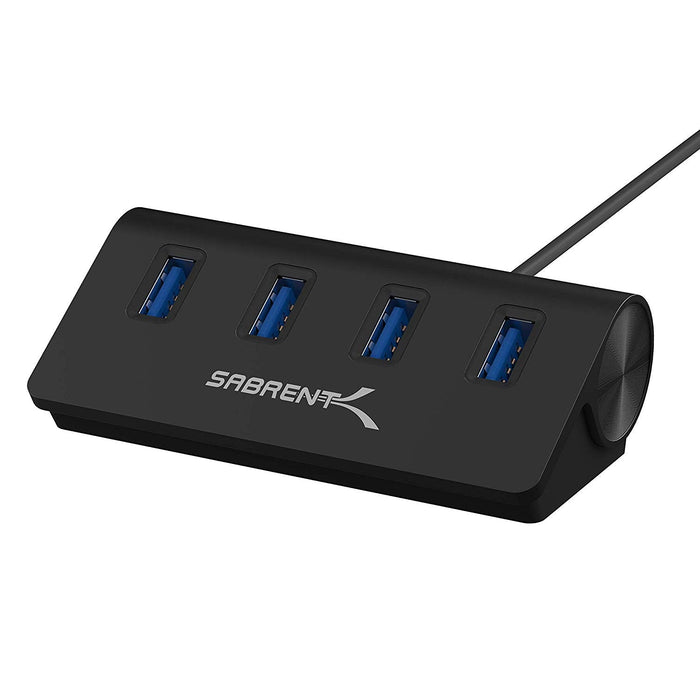 Sabrent 4 - Port Aluminum USB 3.0 Hub - Black - Macfixit Australia