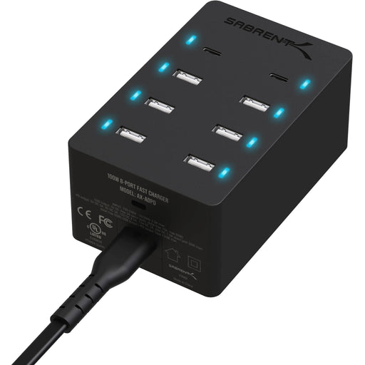 Sabrent 8 - Port 100W USB - A/USB - C PD Charger - Macfixit Australia