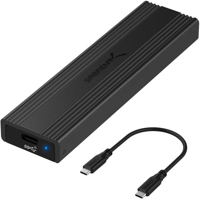 Sabrent USB 3.2 Type - C Tool - Free Enclosure for M.2 PCIe NVMe and SATA SSDs - Macfixit Australia