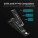 Sabrent USB 3.2 Type - C Tool - Free Enclosure for M.2 PCIe NVMe and SATA SSDs - Macfixit Australia