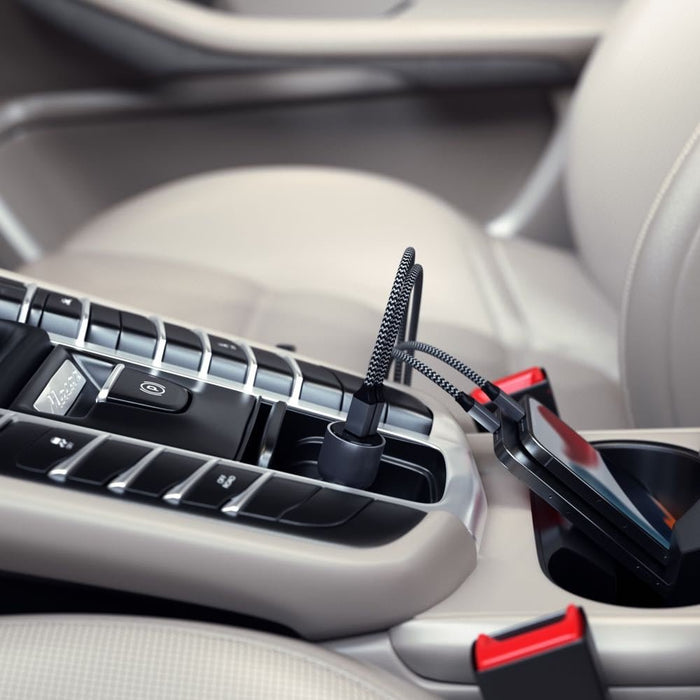 Satechi 40W Dual USB - C PD Car Charger - Space Grey - Macfixit Australia