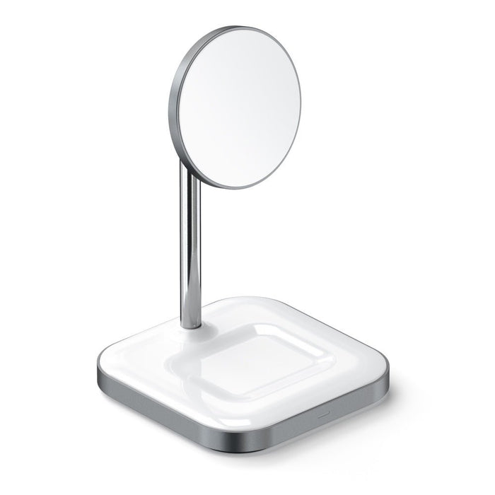 Satechi Magnetic 2 - in - 1 Wireless Charging Stand - Space Grey - Macfixit Australia