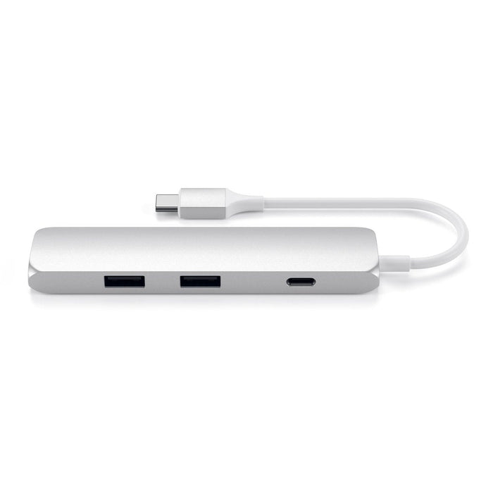 Satechi Slim USB - C MultiPort Adapter - Silver - Macfixit Australia