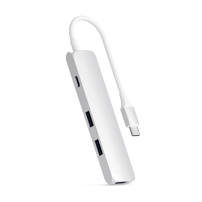 Satechi Slim USB - C MultiPort Adapter - Silver - Macfixit Australia