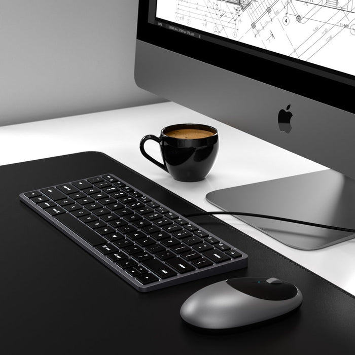 Satechi Slim W1 Wired USB - C Backlit Keyboard - Space Grey - Macfixit Australia