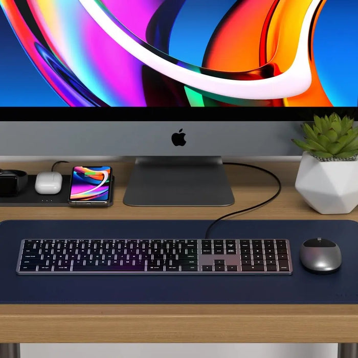 Satechi Slim W3 Wired USB - C Backlit Keyboard - Space Grey - Macfixit Australia