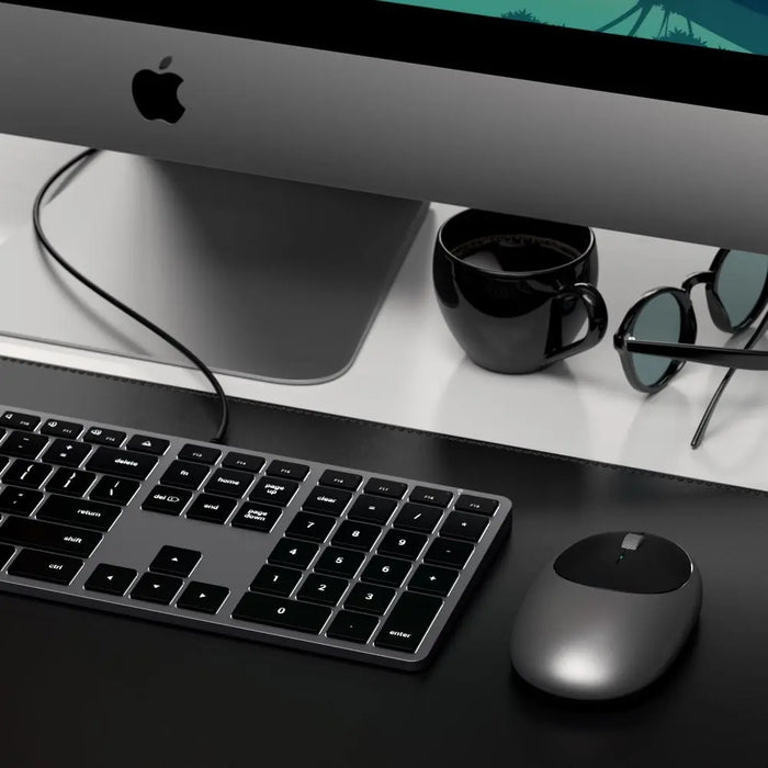 Satechi Slim W3 Wired USB - C Backlit Keyboard - Space Grey - Macfixit Australia