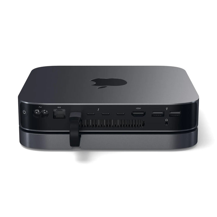Satechi Type - C Aluminum Stand & Hub - USB - C Data Port, Micro - SD Card Readers, USB 3.0 & Headphone Jack Port - Compatible with Mac Mini (2018 & Later) - Macfixit Australia