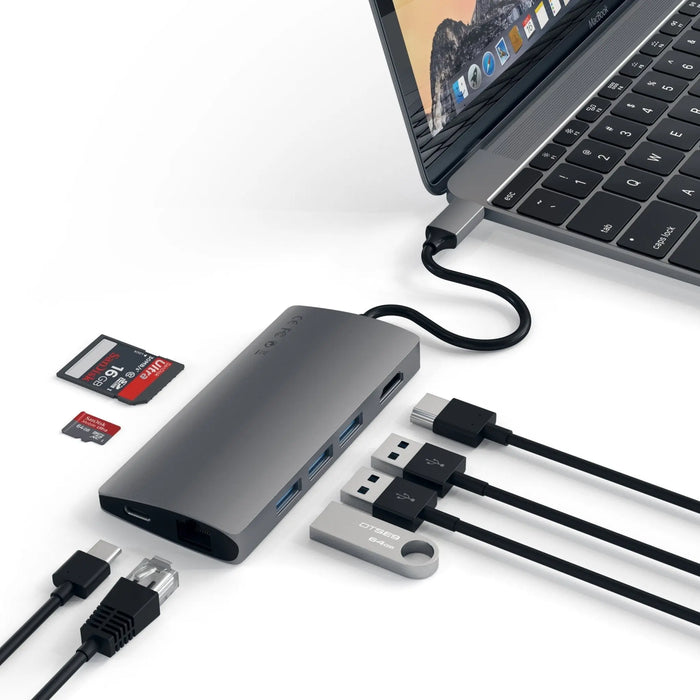 Satechi Type - C Multi - Port Adapter 4K HDMI w - Ethernet V2 - Macfixit Australia