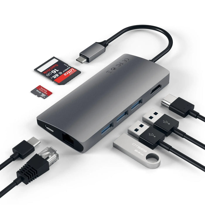Satechi Type - C Multi - Port Adapter 4K HDMI w - Ethernet V2 - Macfixit Australia