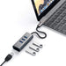Satechi USB - C 2 - in - 1 USB 3. 3 - Port Hub & Ethernet - Space Grey - Macfixit Australia