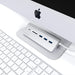 Satechi USB - C Aluminium USB 3.0 Hub & Card Reader - Silver - Macfixit Australia
