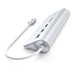 Satechi USB - C Aluminium USB 3.0 Hub & Card Reader - Silver - Macfixit Australia