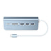 Satechi USB - C Aluminium USB Hub & Card Reader - Blue - Macfixit Australia