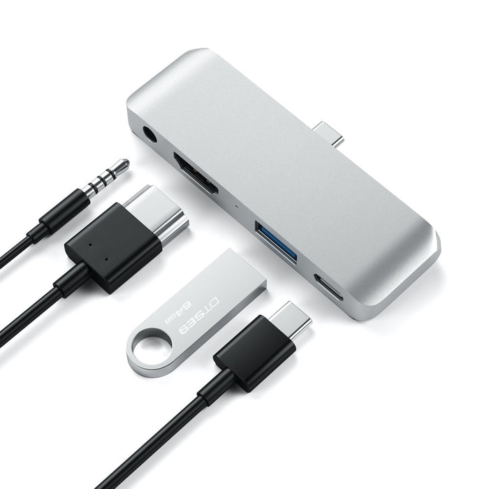 Satechi USB - C Mobile Pro Hub - Silver - Macfixit Australia