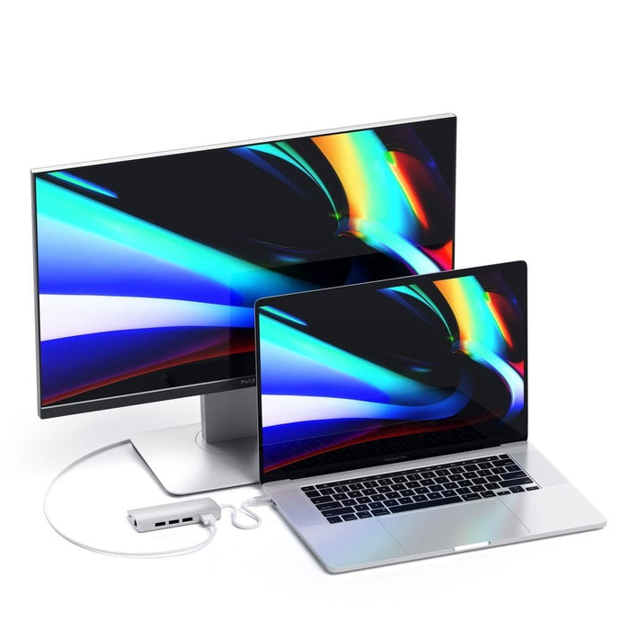 Satechi USB - C Multi - Port Adapter 4K HDMI w - Ethernet V2 - Silver - Macfixit Australia
