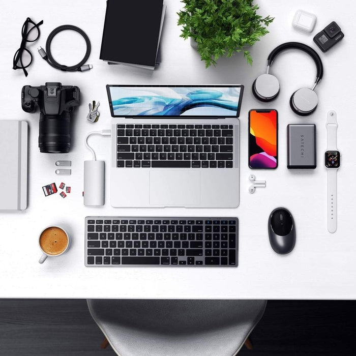 Satechi USB - C Multi - Port Adapter 4K HDMI w - Ethernet V2 - Silver - Macfixit Australia