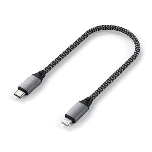Satechi USB - C to Lightning Short Cable 25cm - Space Grey - Macfixit Australia