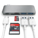 Satechi USB - C Type - C USB 3.0 3 in 1 Combo USB - C Hub - Space Grey - Macfixit Australia