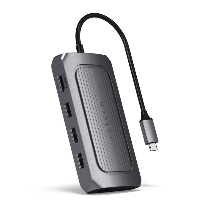 Satechi USB4 Multiport Adapter with 8K HDMI - Space Grey - Macfixit Australia