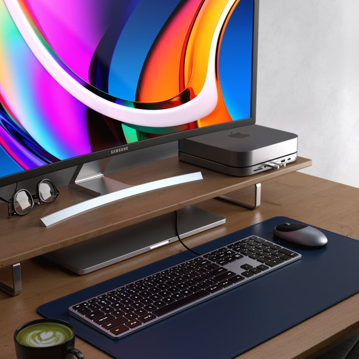 Satechi Slim W3 Wired USB-C Backlit Keyboard - Space Grey