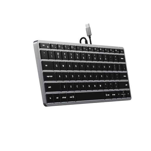 Satechi Slim W1 Wired USB-C Backlit Keyboard - Space Grey