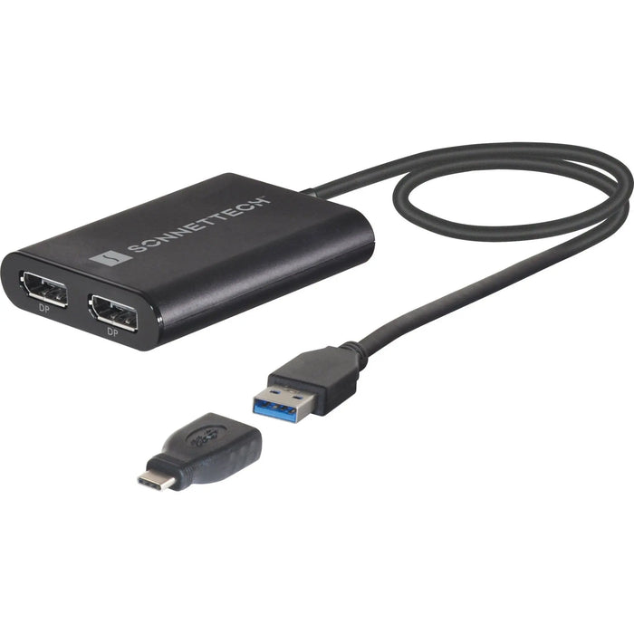 Sonnet DisplayLink USB Type - A to Dual DisplayPort Adapter for M1 & M2 Macs - Macfixit Australia