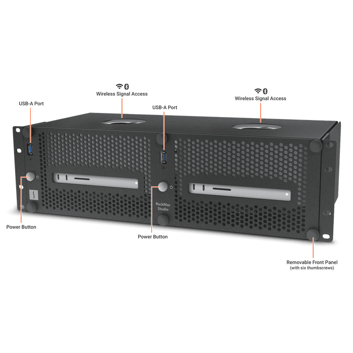 Sonnet RackMac Studio Pro 3U Rackmount Enclosure for Two Mac Studios - Macfixit Australia